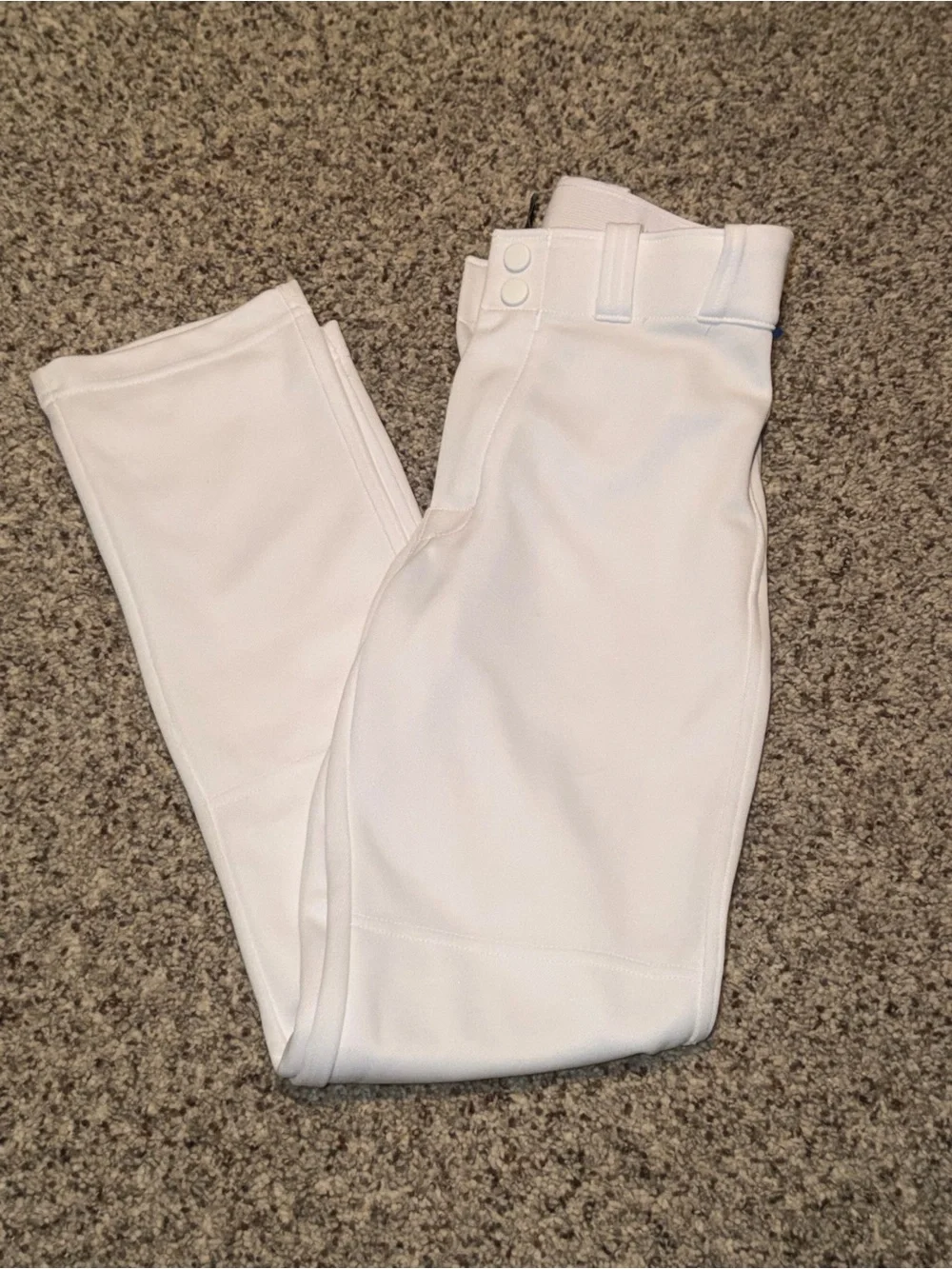Kids White Easton Baseball Pants YS